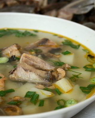 Уха с яйцом