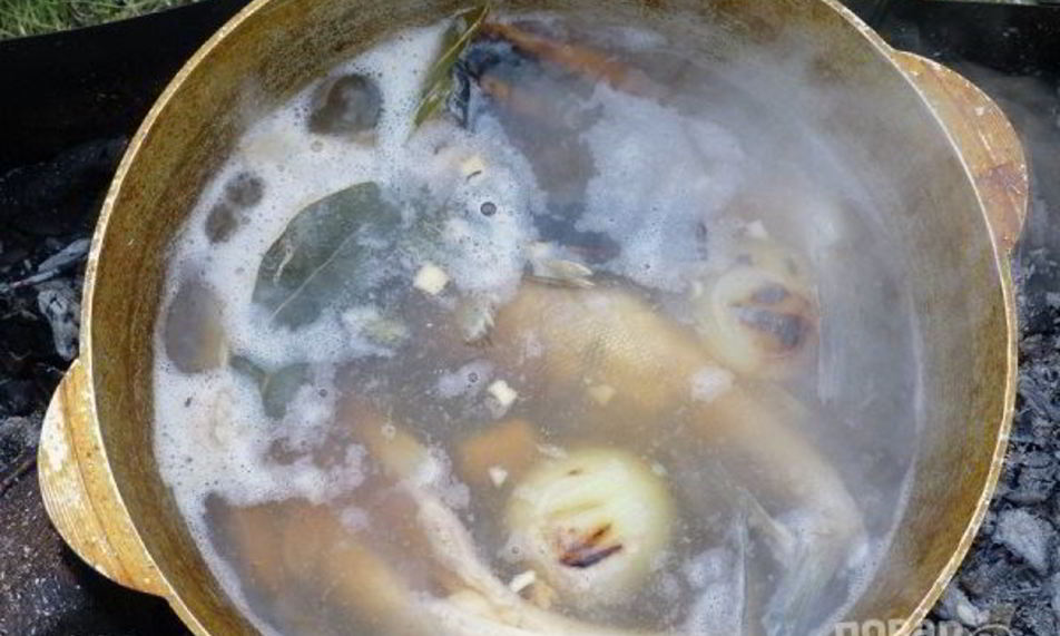 Рецепт ухи в казан