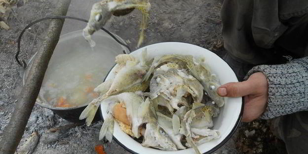 уха возле реки