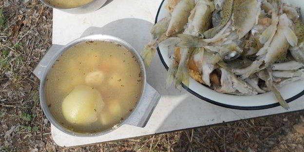 уха возле реки