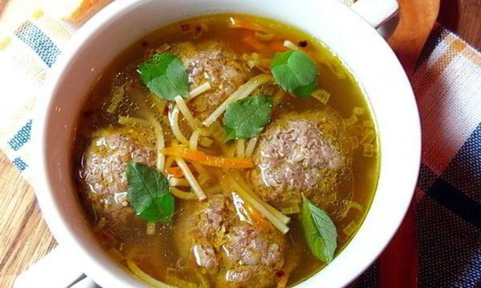 Рецепт вермишелевого супа с гречневыми фрикадельками