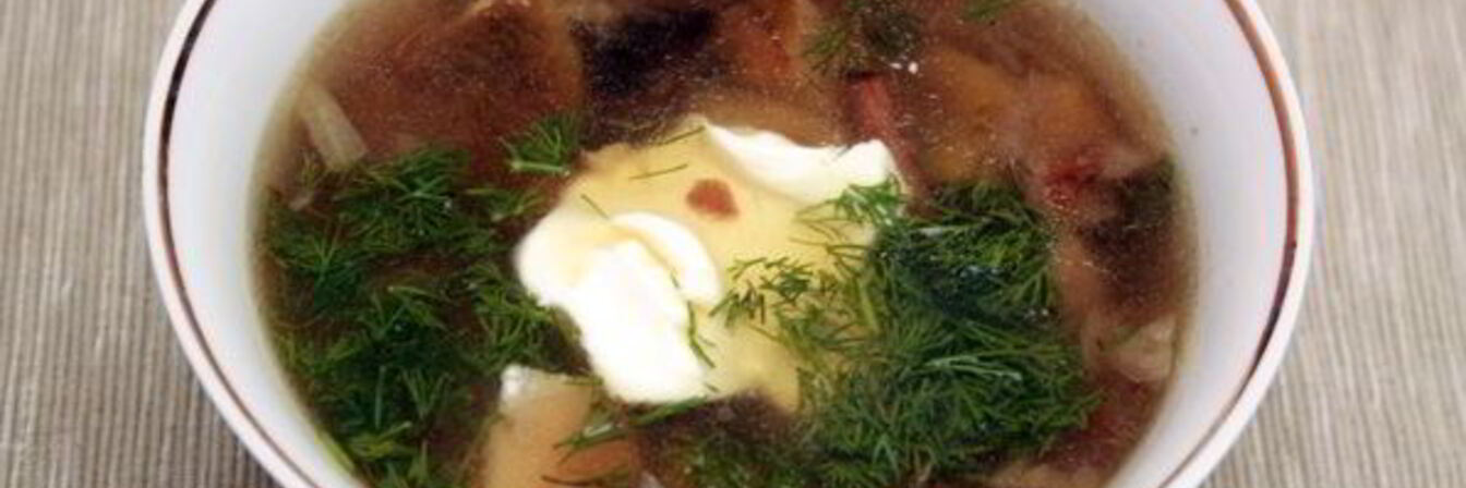 Вкусный грибной суп