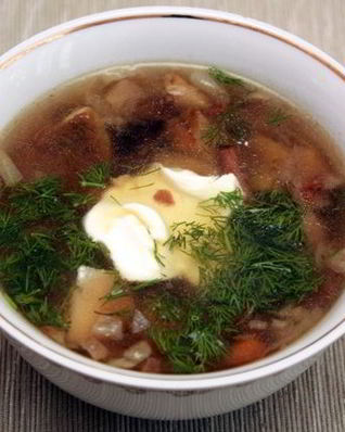 Вкусный грибной суп