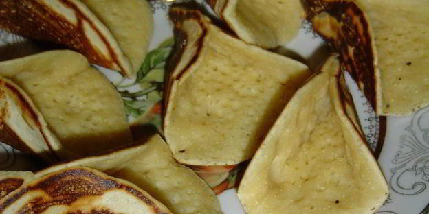 блинчики арабские с творожно-клубничной начинкой