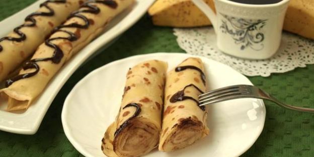 блинчики фаршированные бананами