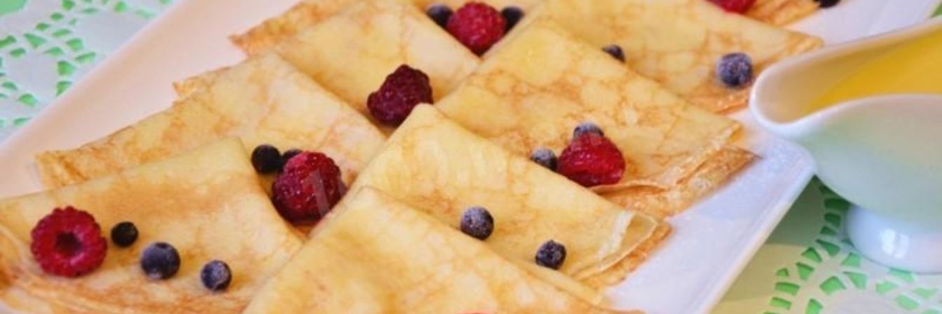 Блинчики и апельсиновый соус для блинов