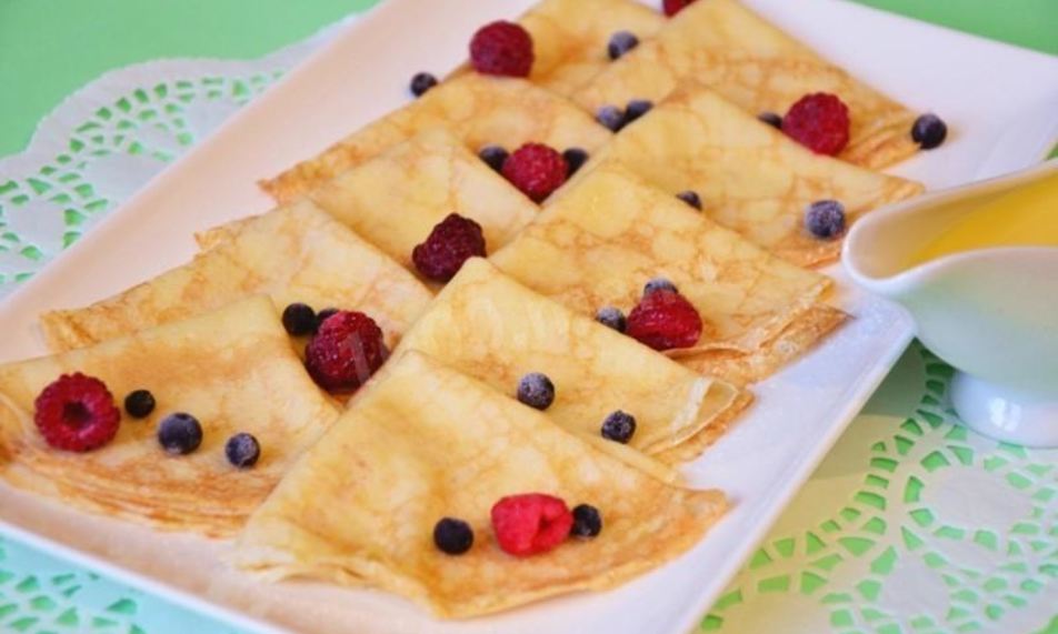 Рецепт блинчиков и апельсиновый соус для блинов