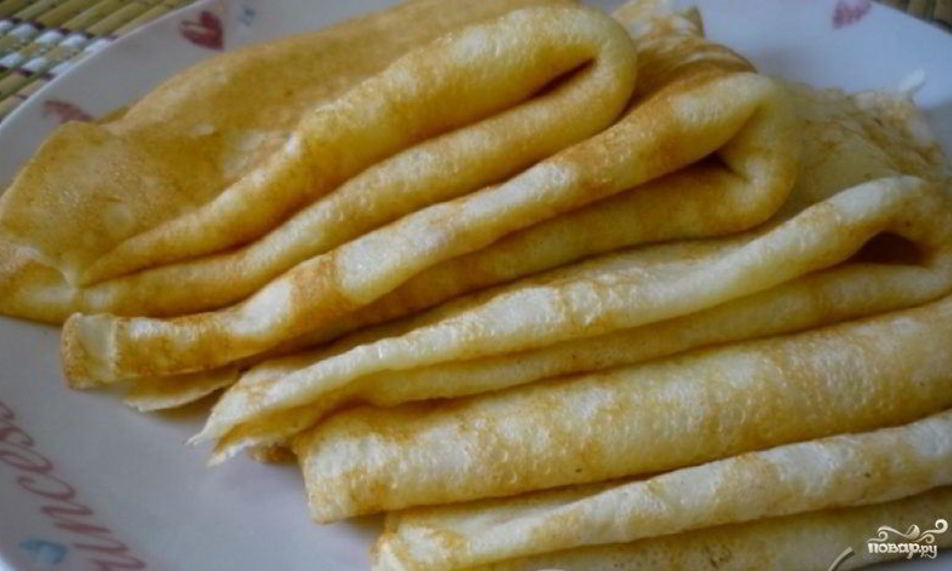 Рецепт блинчиков по-французски