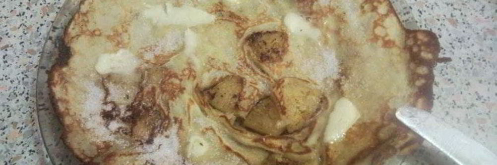 Блинчики с ананасом