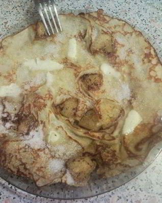 Блинчики с ананасом