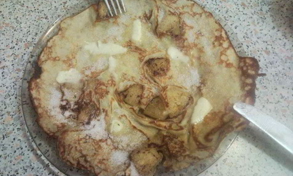 Рецепт блинчиков с ананасом