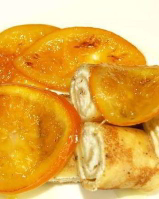 Блинчики с апельсинами