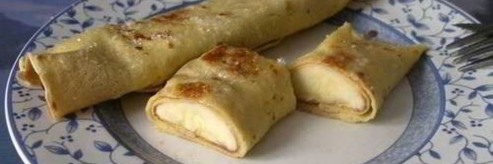 Блинчики с бананом