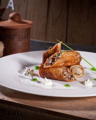 Блинчики с мясом