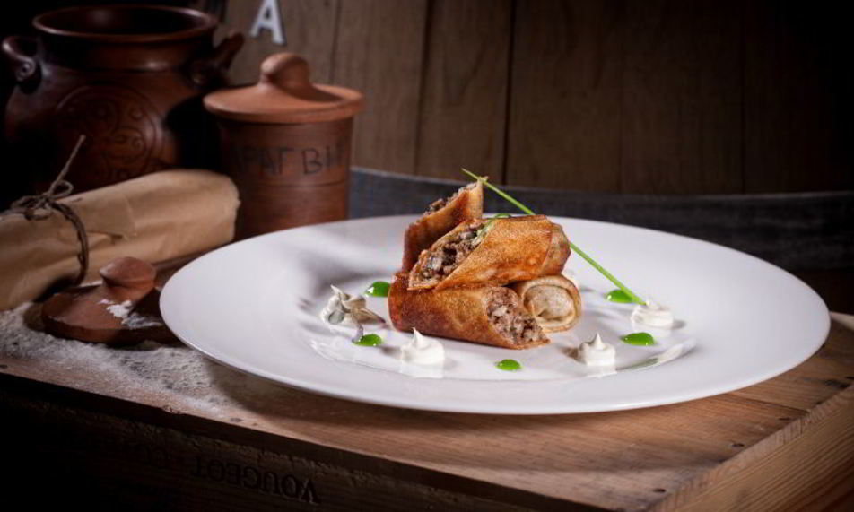 Рецепт блинчиков с мясом