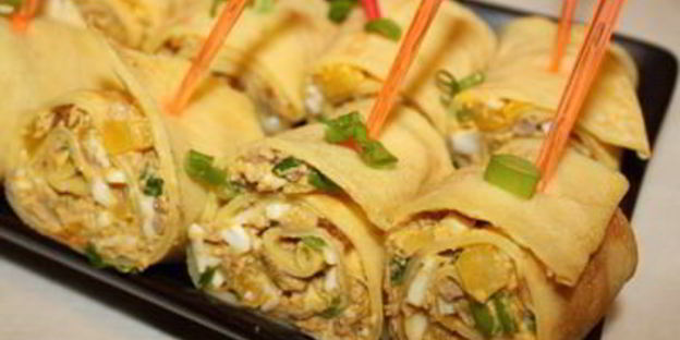 блинчики с печенью трески