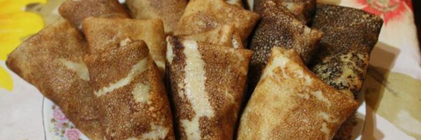 Блинчики с пикантным творогом