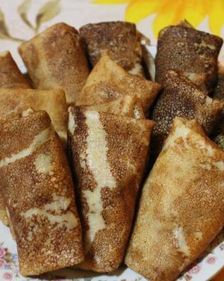 Блинчики с пикантным творогом