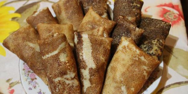 блинчики с пикантным творогом