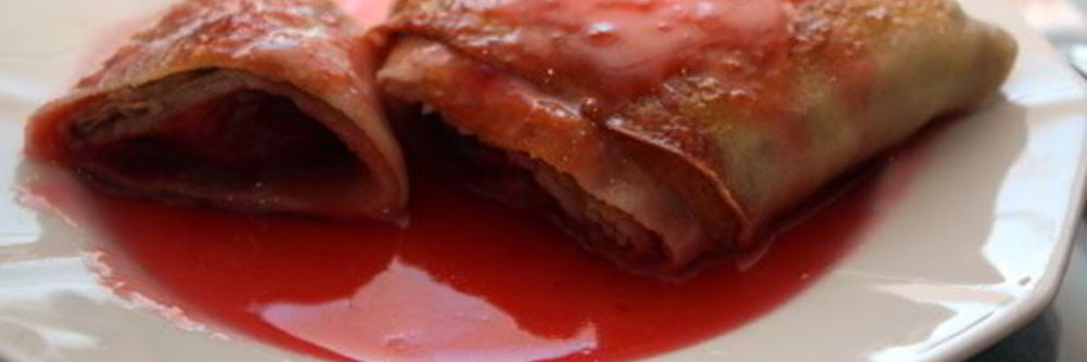 Блинчики со сливами