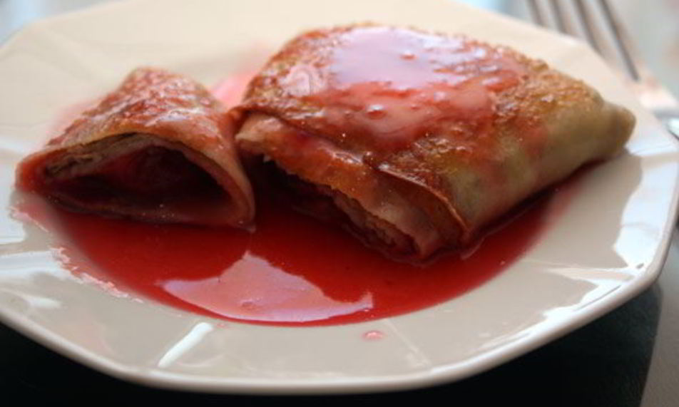 Рецепт блинчиков со сливами