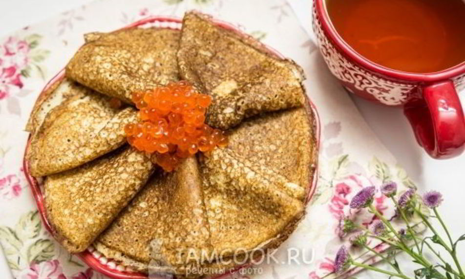 Рецепт блинов без муки