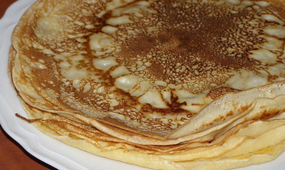 Рецепт блинов на молоке без яиц