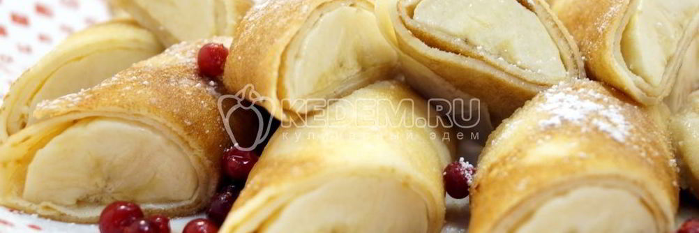 Блины с бананом