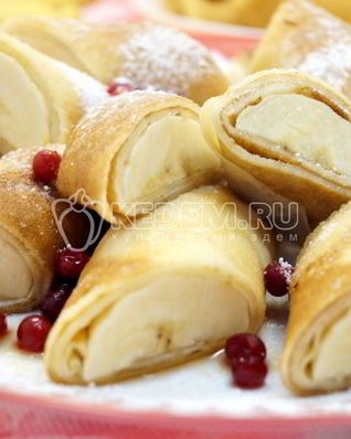 Блины с бананом