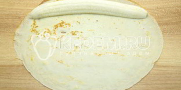 блины с бананом