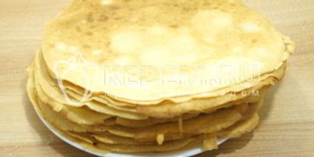 блины с фаршем и морковью по-корейски