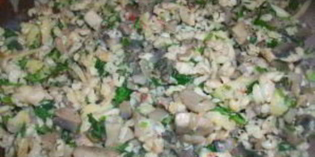 блины с мясом и грибами