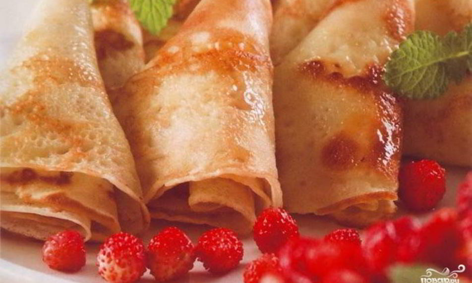 Рецепт блинов тонких сладких