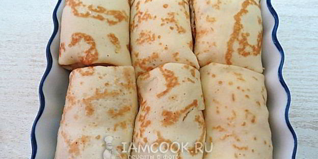 налистники с творогом, запеченные в духовке