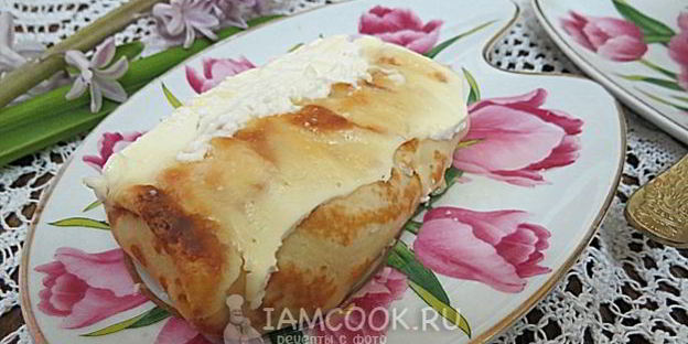 налистники с творогом, запеченные в духовке