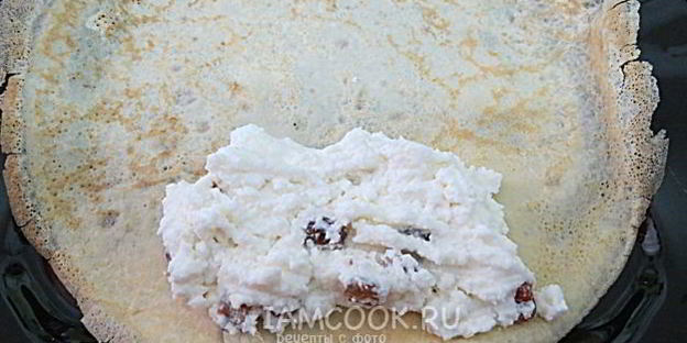 налистники с творогом, запеченные в духовке