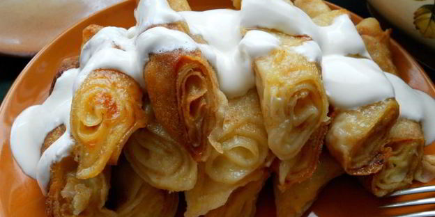 налистники с творогом