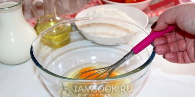 панкейки с хурмой и маком