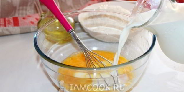 панкейки с хурмой и маком