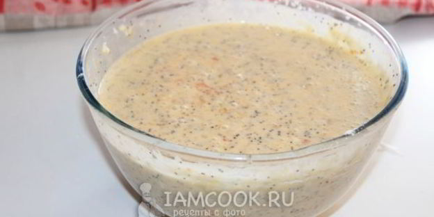 панкейки с хурмой и маком