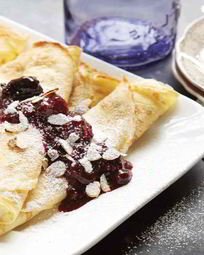 Блины с творогом