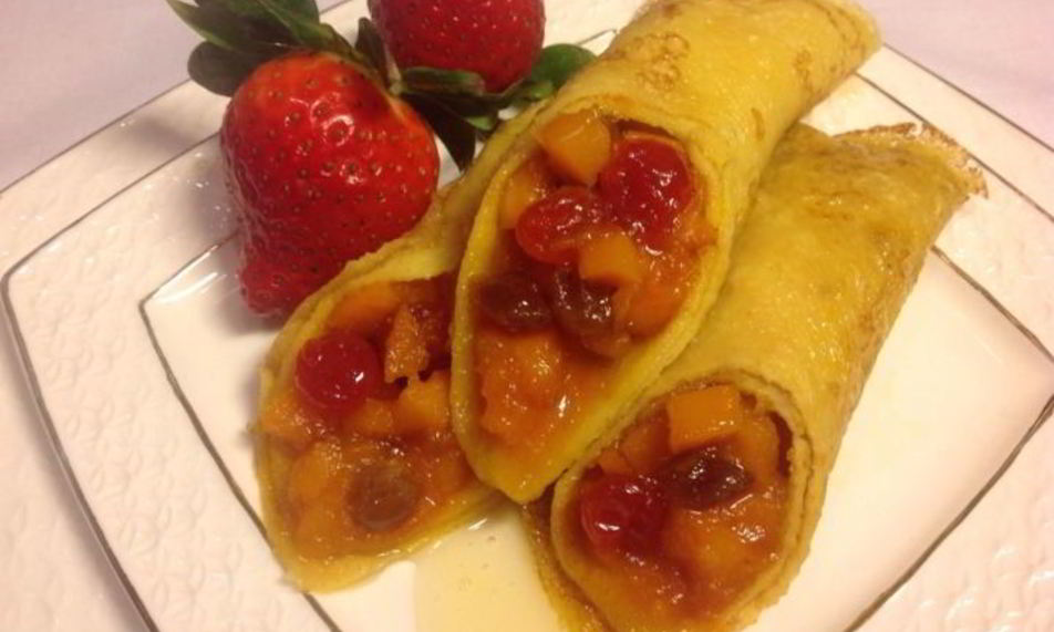 Рецепт пшенных блинчиков с тыквой