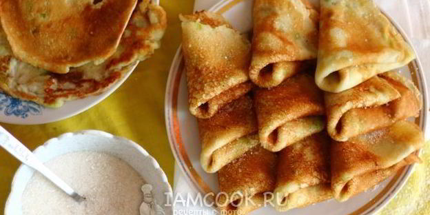 сладкие кабачковые блинчики