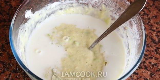 сладкие кабачковые блинчики