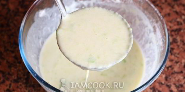 сладкие кабачковые блинчики