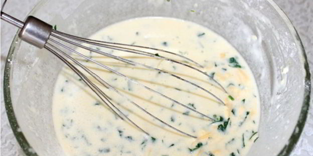 сырные блины с зеленью