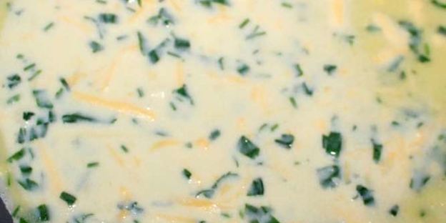 сырные блины с зеленью