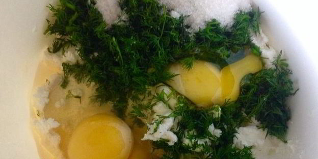 творожные блины с зеленью