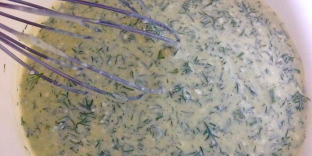 творожные блины с зеленью