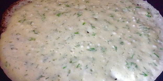 творожные блины с зеленью